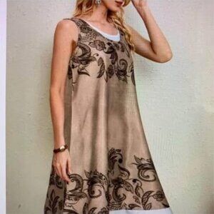 Ladies size XL print  dress